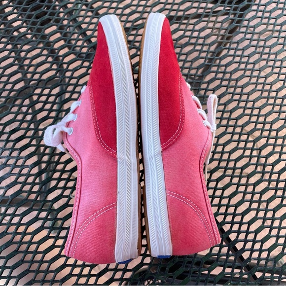 🦞3/$30🦞 Keds | Vtg 90s Y2k Narrow Hand-Dyed Two-Tone Red Arch Support Sneaker - Picture 4 of 9